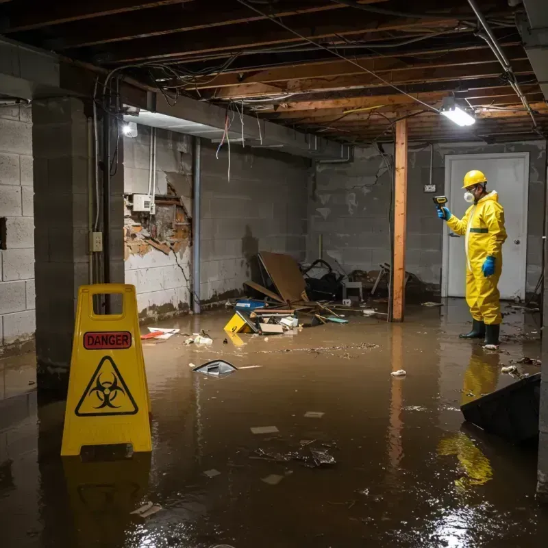 Flooded Basement Electrical Hazard in Potomac Heights, MD Property